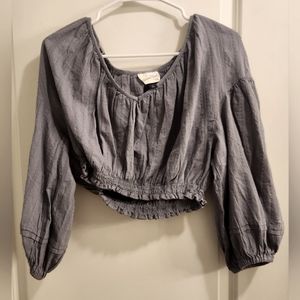 Universal Thread Crop Top Skirt Set Periwinkle size L